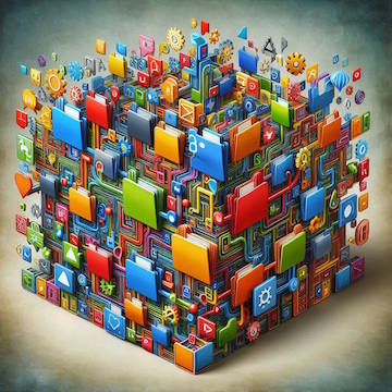 A file puzzle as a web